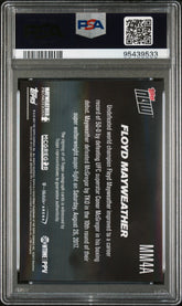 2017 Topps Now Boxing MMA Floyd Mayweather VS McGregor Auto #MM4A Blue 49 PSA 9